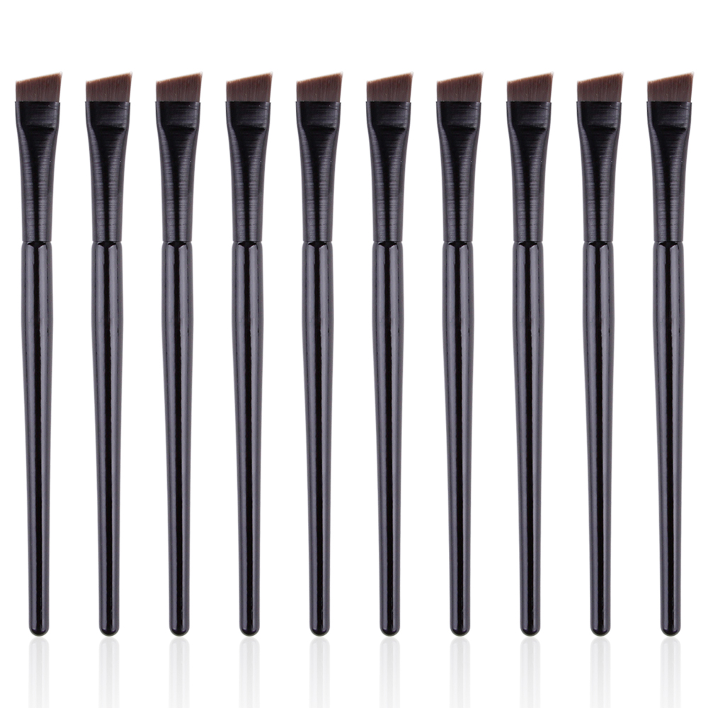 5/10/20/50 pçs pincel de contorno de sobrancelha delineador pincel de maquiagem profissional pequeno ângulo sobrancelha forro a101 a102 escovas ferramentas cosméticas: Vermelho