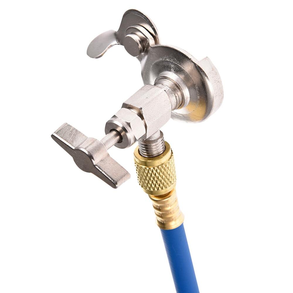 Car R134a Air Conditioner Fluoride Tube Quick Release Refrigerant Connector Cold Pressure Gauge Repair Tool