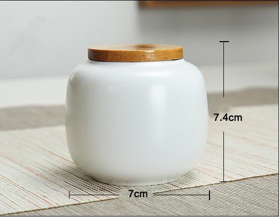 Coffee, sugar, tea, solid color tea cans with wooden lids, sealed tea cans, exquisite cloth lids, candies, flower tea cans