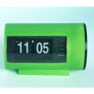 Horloge de Table rétro à bascule automatique 12 heures, affichage au Format AM/ PM, horloge de bureau, rotation de Page: green
