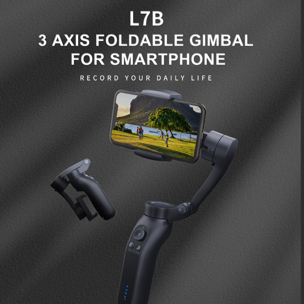 3 Axis Universele Oplaadbare Quick Release Face Tracking Reizen Stabiele Draagbare Opvouwbare Handheld Gimbal Stabilizer Anti Shake