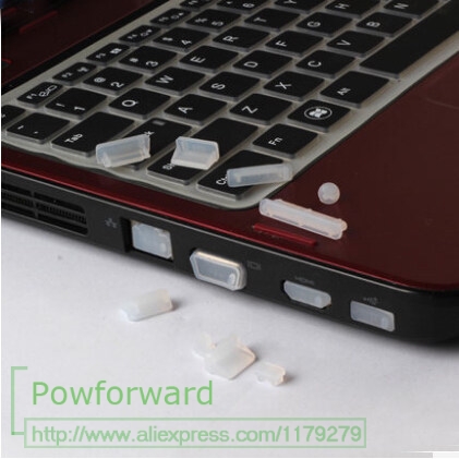 Allmänna bärbara datorer silikon anti-damm propp för bärbar dator portar för dell acer asus lenovo toshiba msi hp ibm: Klar