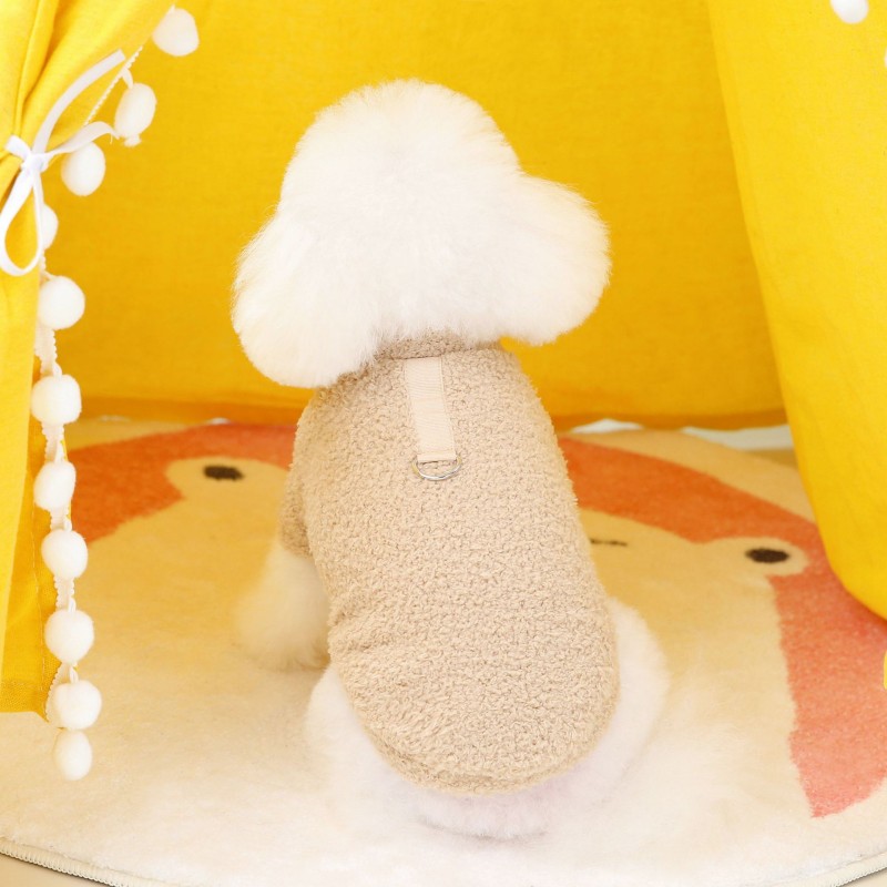 Ropa cálida de invierno para perros, suéter para perros pequeños, abrigo de felpa para perros, chaqueta suave para cachorros, ropa para Chihuahua Bichon, ropa para gatos: 5 XL / Blanco