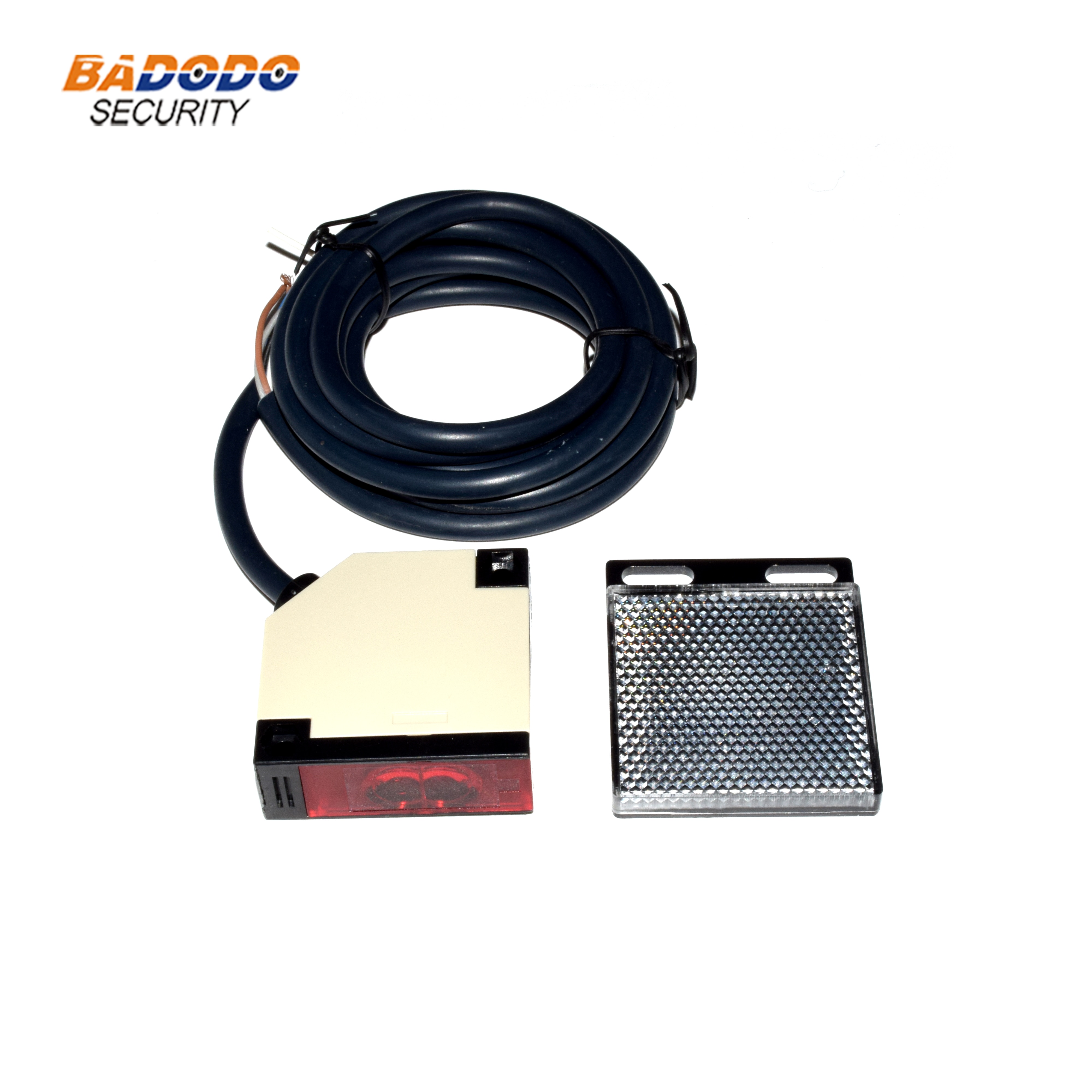 Square Reflex Light Barrier Sensor DC12-24V / AC90-240V Reflective photoelectric switch photocell E3JK-R4M1 infrared beam sensor