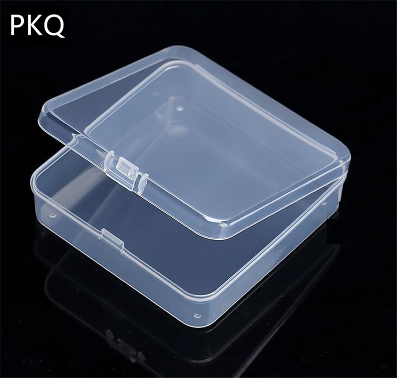 Transparent kunststoff box Lagerung Sammlungen Produkt verpackung box dressing fall Mini Fall Klar Kleine Box 21 Größen: 9.4x9.4x3cm