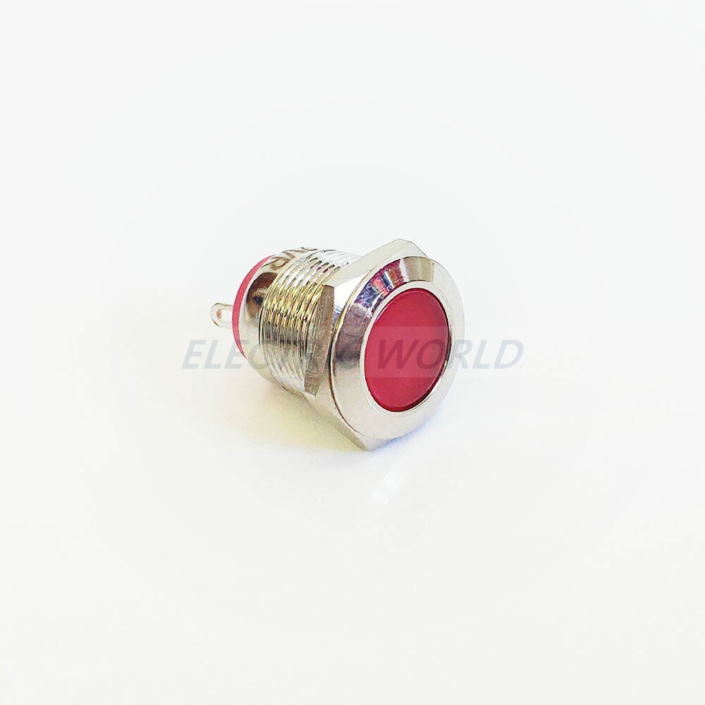 19mm waterproof Signal indicator lamp LED Metal Indicator light LIGHT 5V 12V 24V 220V pin type connector light for motor bike