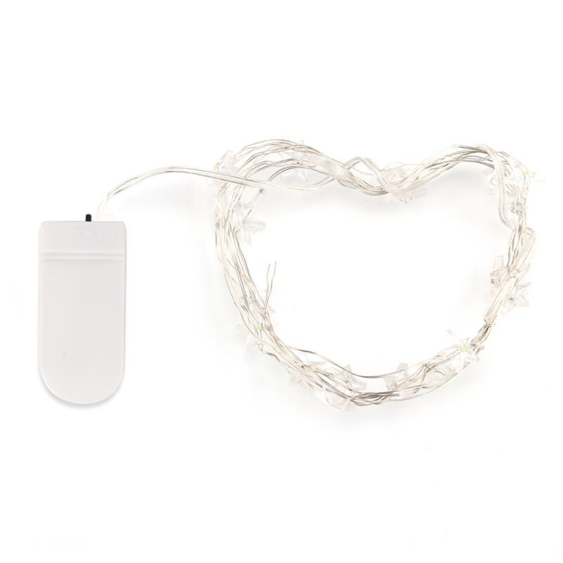 2/3M String LED Lights Decoration Fairy Light Battery Operated Waterproof Star Copper Wire Lamp Indoor Outdoor Christmas Wedding