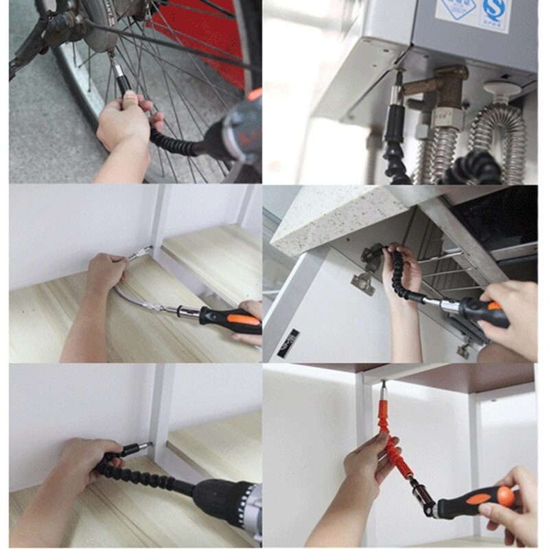 10Pcs Insert Bit Set Torx Flat Head Cross Electric Screwdriver Screws Head