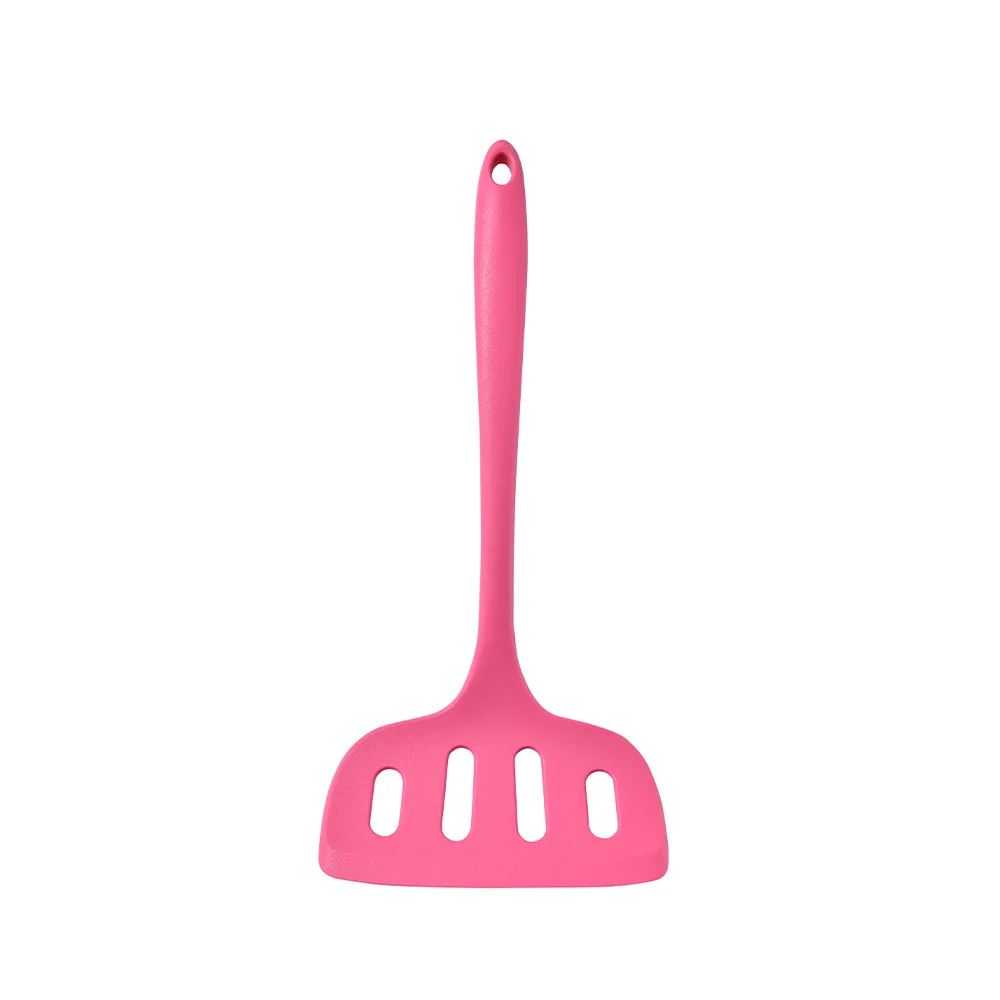 1/6 Stuks Roze Siliconen Keukengerei Set Met Non-stick Pannen Siliconen Spatel Soeplepel Koken gereedschap Voor Keuken: Licht Geel
