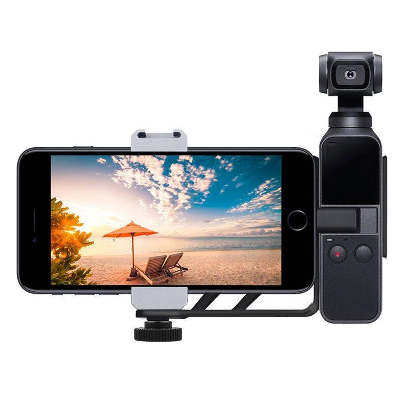 Smartphone Mount for DJI OSMO Pocket Gimbal - Plastic Handheld Holder - Non-Slip Grip