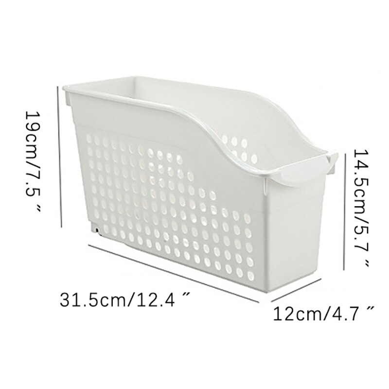 Kitchen Cabinet Storage Baskets with Wheel Refrigerator Desktop Organizer for Seasoning Bottles Vegetable Space-saving organizer: White Narrow Type