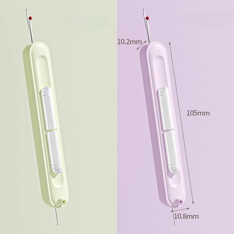 2 in 1 Needle Threader with Seam Ripper Tool for Sewing Crafting Cross Stitch Handmade Embroidery and Quilting Accessories