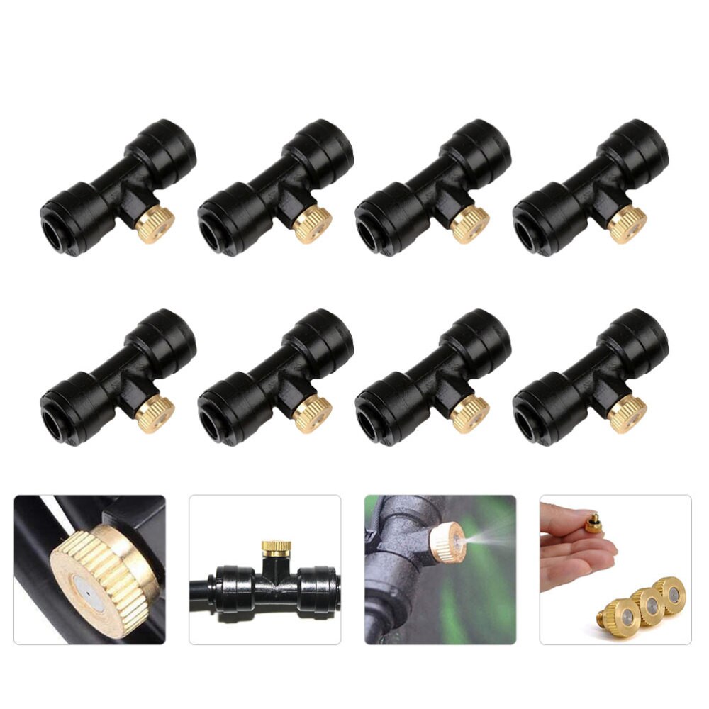 8 Sets 0.4Mm Messing Verneveling Nozzle Verneveling Spuiten Mister Nozzle Voor Landbouw