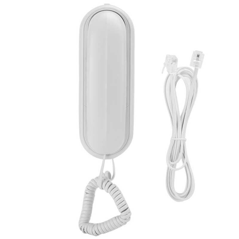 Mini telefon stationär väggmonterad fast trådad fast telefon för hemkontor