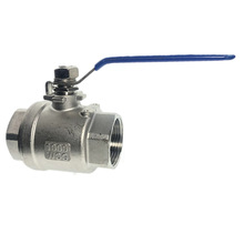 Female Straight Two-pieces Full Ports 304 Stainless Steel Ball Valve