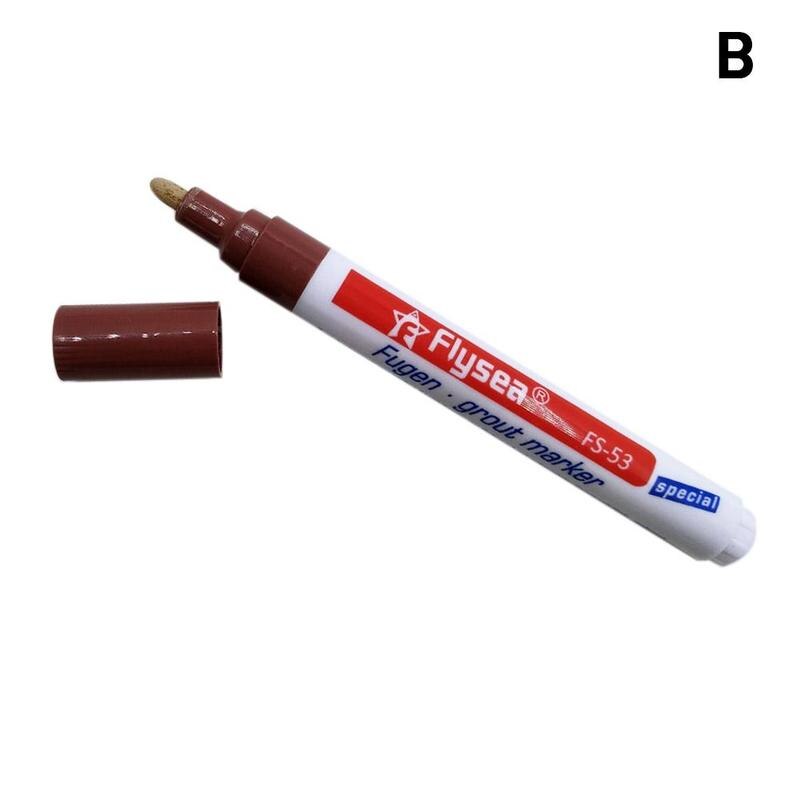 Color Pen White Tile Refill Grout Pen Tile Gap Repair Bathroom Porcelain Filling Waterproof Mouldproof Cleaner Agents Paint: brown