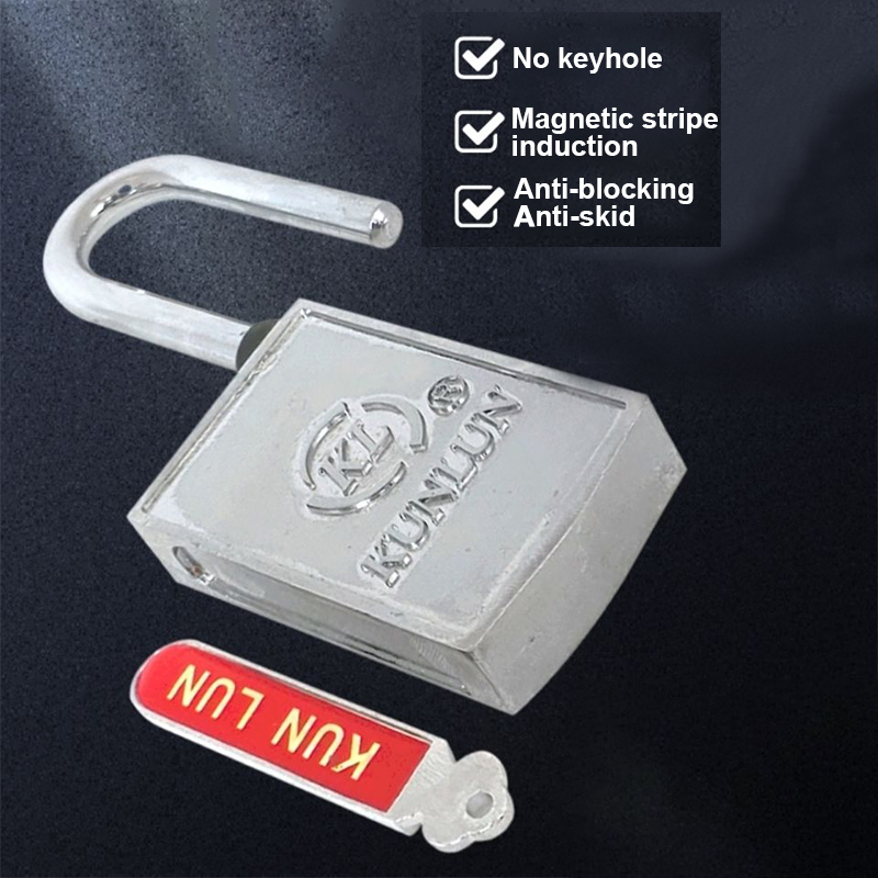 Candado de cerradura magnética, cerradura con contraseña de inducción magnética, cerradura de tira magnética, antibloqueo, candado para puerta de palanca de lluvia y óxido para el hogar