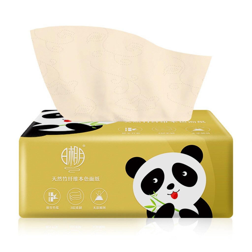Papier imprimé Panda serviette de cuisine | Papier toilette intéressant, pour Table et cuisine, 6 paquets de papier peint pâte de bambou, fournitures de maison