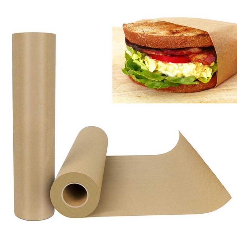 Metzger Kraft Papier Rolle Lebensmittel Klasse Verpackung Papier Alle Natürliche Fda Genehmigt Für Bbq Fleisch Kochen Papier in Langlebig Tragen rohr 1Pc