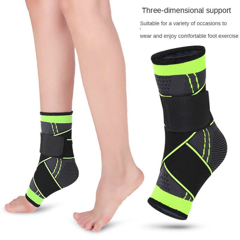 Protección del tobillo deportivo con Velcro, equipo de protección transpirable, para bádminton, fútbol, baloncesto, senderismo