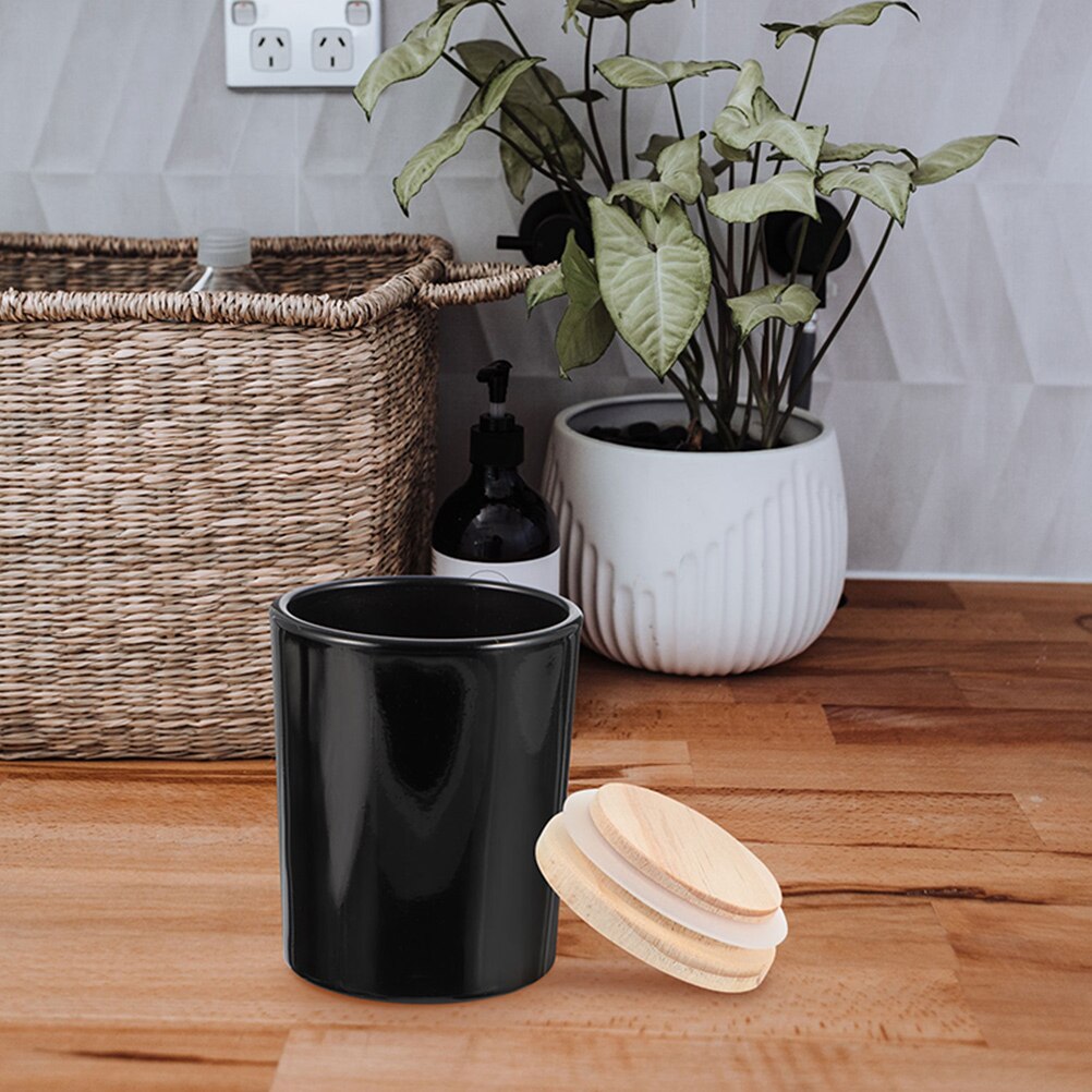 Glass Containers with Lids Empty Candle Holders Fillable Wax Candle Cups for Candle Making