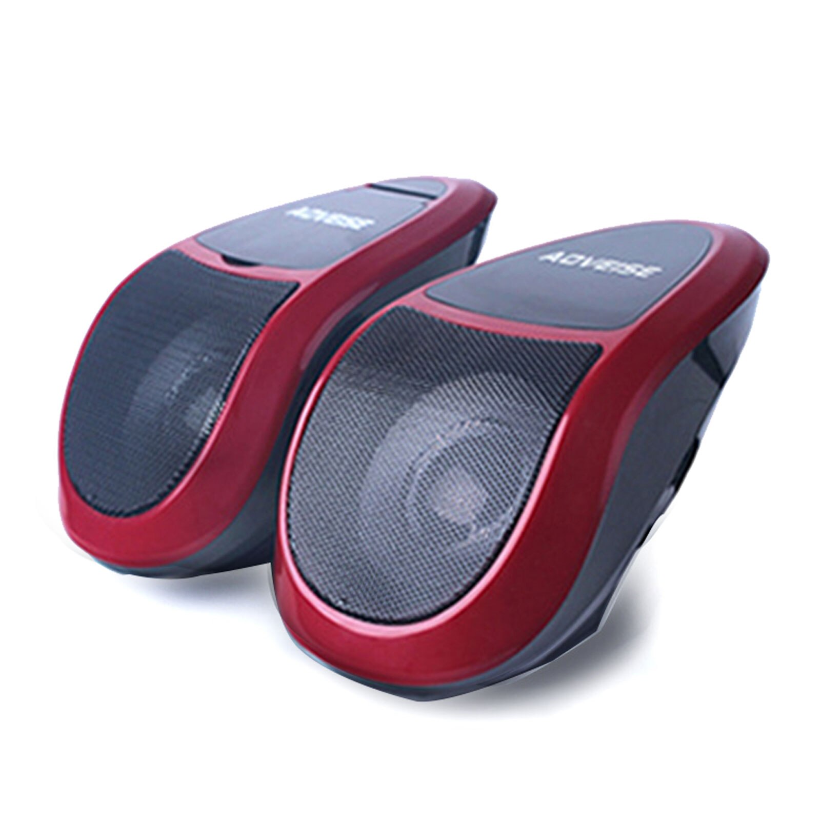 Motorcycle Bluetooth Speakers Waterproof Stereo Audio Amp System All-in-one Car Speaker Amplifier: Red