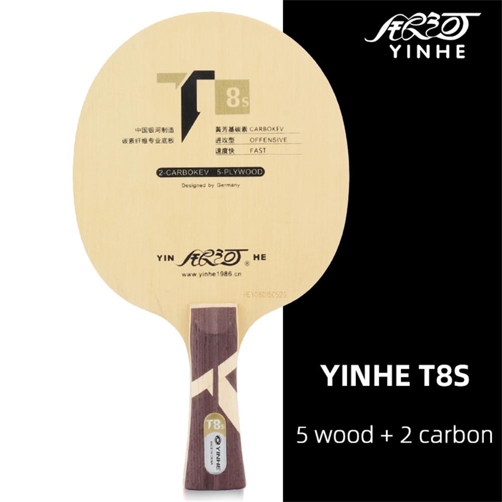 Yinhe-raqueta De Ping Pong Galaxy T-8S, raqueta Con Base, T8s,5 De madera + 2 De carbono