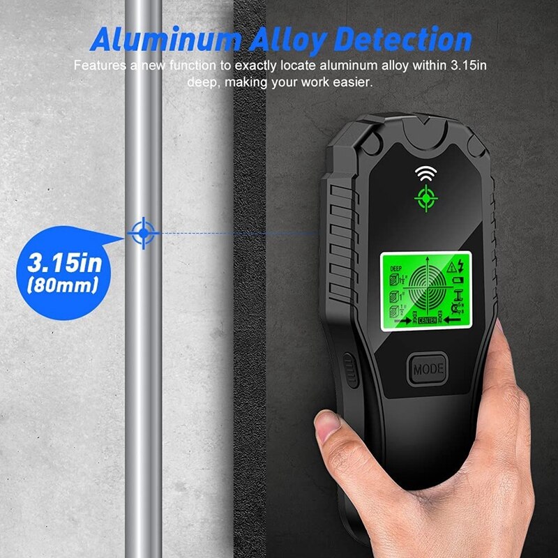 Stud Finder Muur Scanner Detector-Elektronische Metalldetektor Elektrische Pijp Meter Met Lcd-scherm Automatische Kalibratie