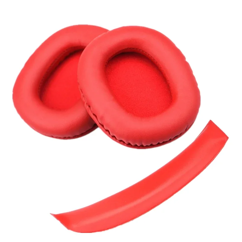 Para Edifier W800BT W808BT K800 K830 K815P K841P G1 G20 auriculares haz de cabeza cojín almohadillas de cuero cubierta esponja orejeras: Morado