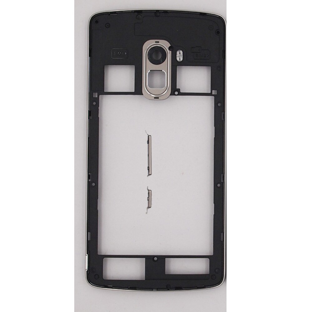 Housing Case For Lenovo K4 NOTE A7010 Middle Frame With Antenna+ Power Volume Buttons+Camera Lens Replacement Parts: Black