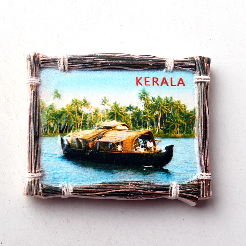 fridge magnets 3d Resin refrigerator stick Kerala India refrigerator tourist souvenirs porcelain dolls collection: 1764