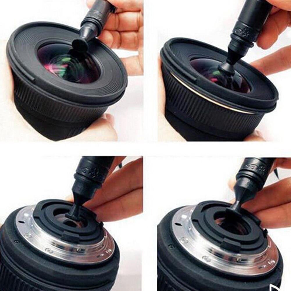 3 in 1 Lens Cleaning Cleaner Dust Pen Blower Cloth Kit For DSLR Camera Fast US