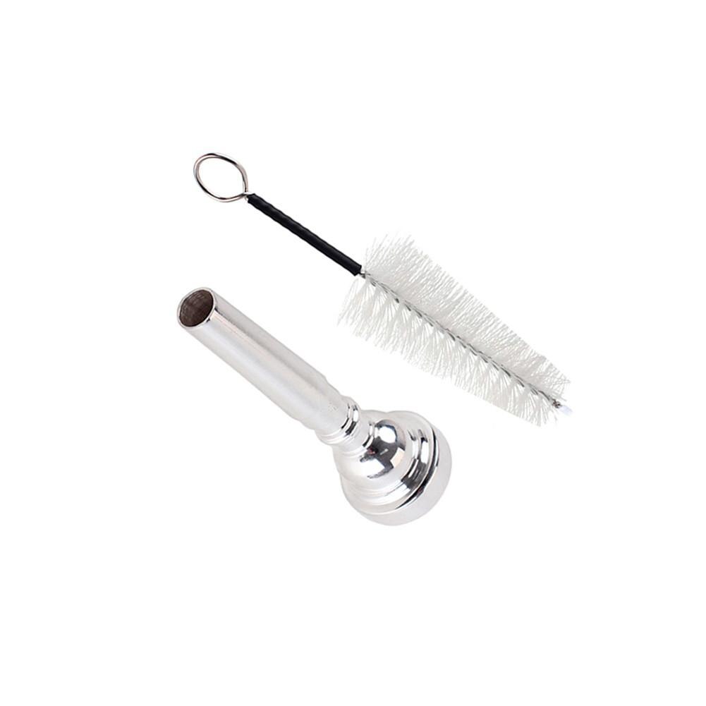 Boquilla de trompeta 7C con juego de pinceles, juego de boquilla de Metal para principiantes de Bach, accesorios de instrumentos para trompeta Musical