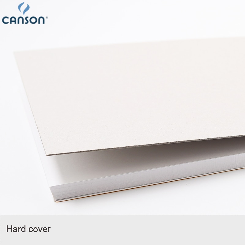Canson-papel pesado Serie XL, 180 gsm para tinta, marcador o lápiz plegable sobre 8,3x11,7 pulgadas, blanco brillante, 50 hojas