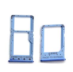 Sim-kortlæser holder slot bakke til xiaomi redmi 6 6a reservedele: Blå