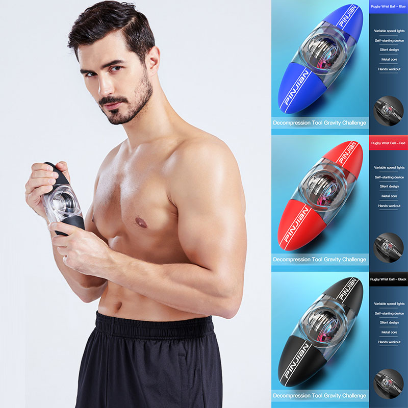 Wrist Ball Deluxe Edition Power Wrist Ball Gyroscope Rotating Wrist Rotor Gym Grip Exerciser Gyro Fitness Ball Muscle Relaxation