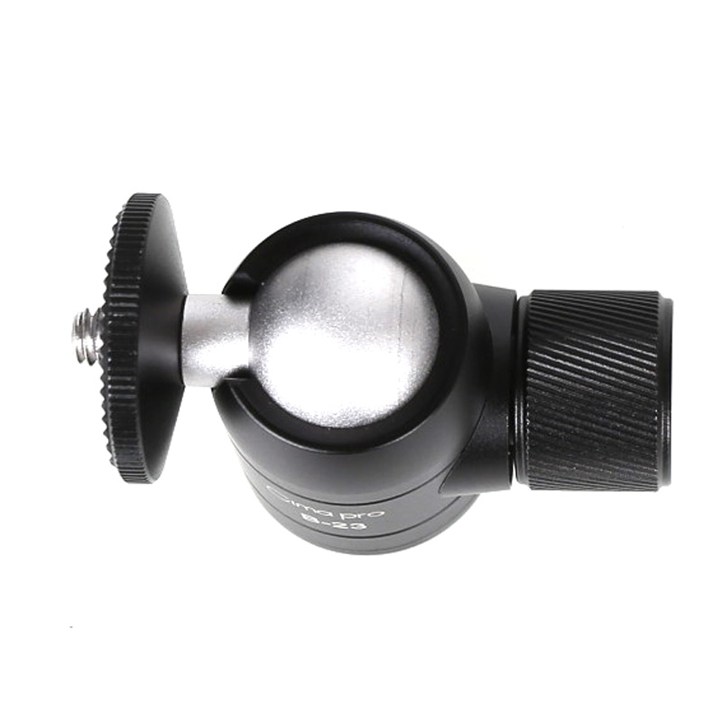 XILETU B-23 mini treppiede testa a sfera in lega di alluminio metallo 360 gradi treppiede testa a sfera panoramica testa W 1/4 vite per DSLR GoPro