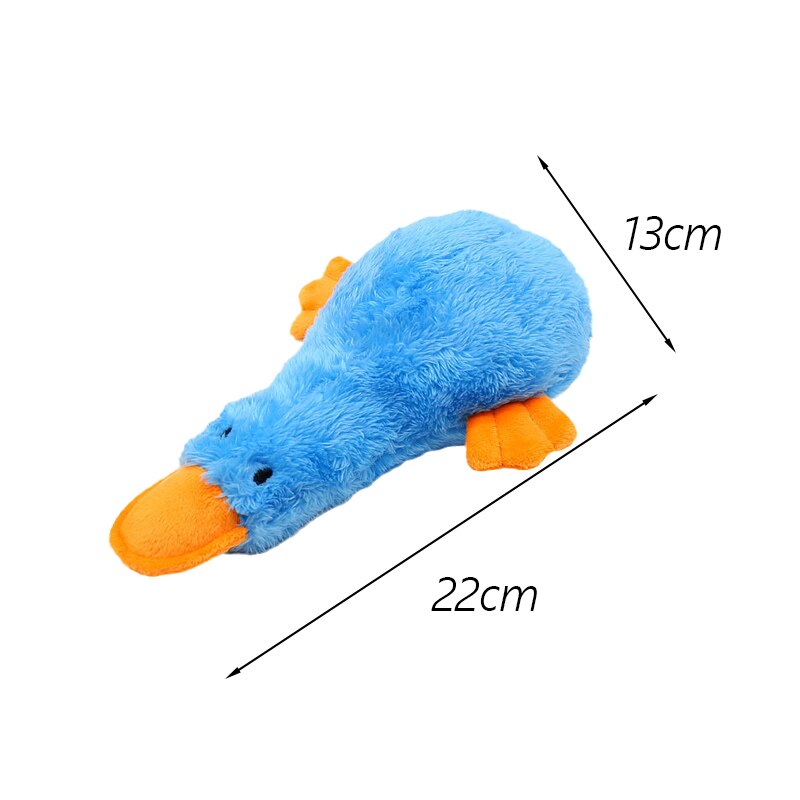 Teeth Cleaning Pet Dog Chew Toys for Small Medium Dogs French Bulldog Pug Squeaky Puppy Cat Plush Toy masoctas Shop Accessorios: Blue Duckling