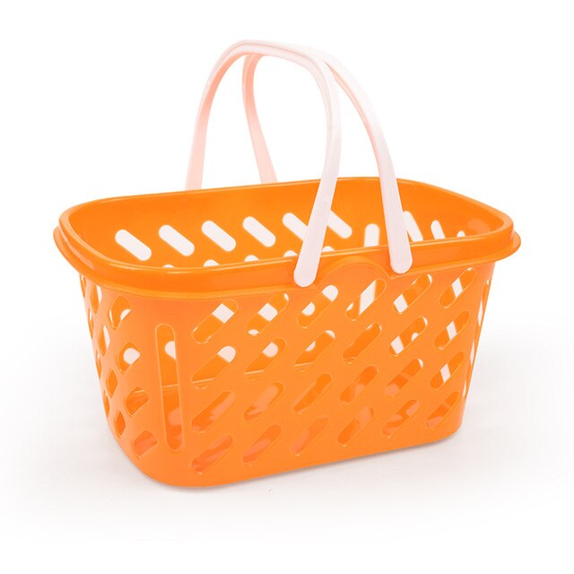 37 pezzi Set Far finta di Giocare Giocattoli Frutta Verdura Pizza Giocattoli Magnetici Giocattoli Per Bambini Cucina Giocattolo Per Bambini Regali di compleanno: Orange basket