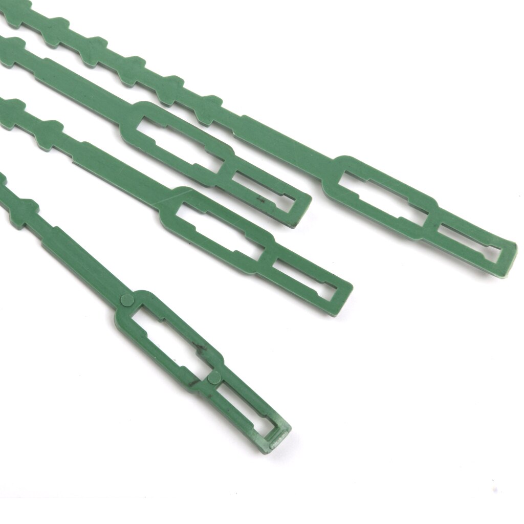 30 Pcs 16.5 Cm Plastic Kabelbinders Tuinieren Clips Plant Banden Groen