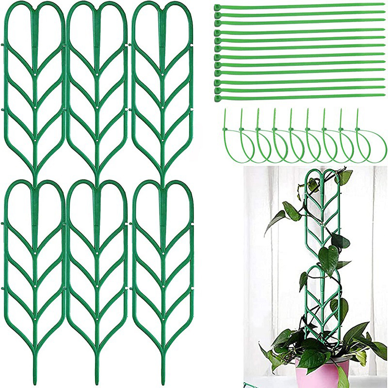 Kunststoff Pflanze Unterstützung Stapel Rahmen Reben Garten Reben Kletter pfahl Stand Blume Topf Gestell feste Stange Gewächshaus Anordnung