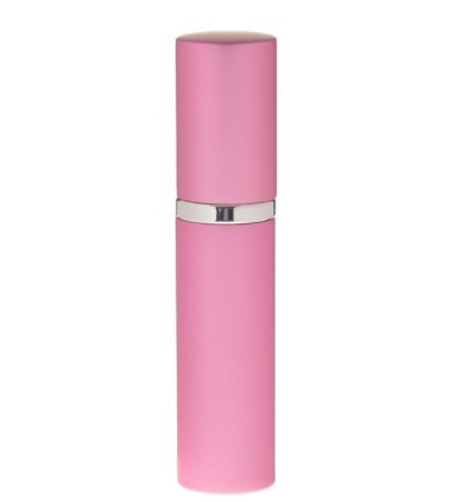 5ML Mini Draagbare Aluminium Navulbare Parfum Fles Met Spray Lege Cosmetische Containers Met Verstuiver voor Reiziger: Pink