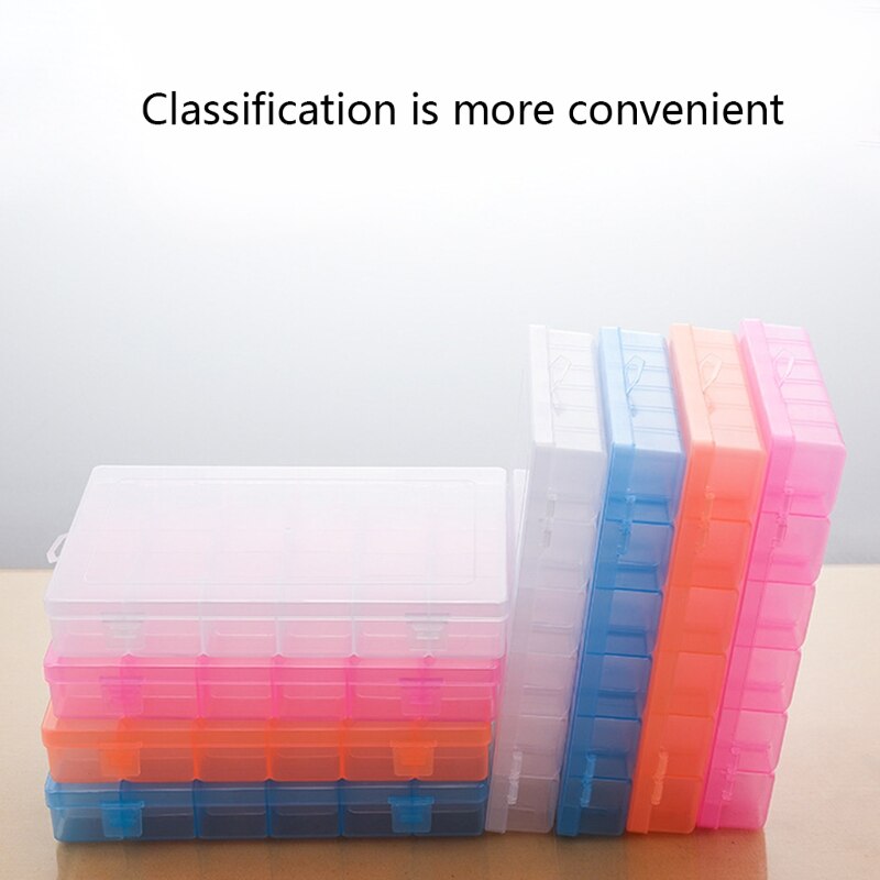 Boîte de rangement à 36 compartiments avec séparateur amovible, conteneur Transparent et détachable pour bijoux et fournitures de couture