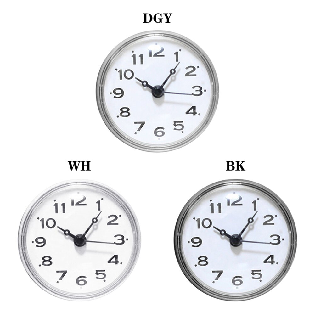 Electronic Suction Clock Bathroom Odorless Wall Clock Anti-fog Kitchen Bathroom Cup Clock Wall Mounted Clock Waterproof