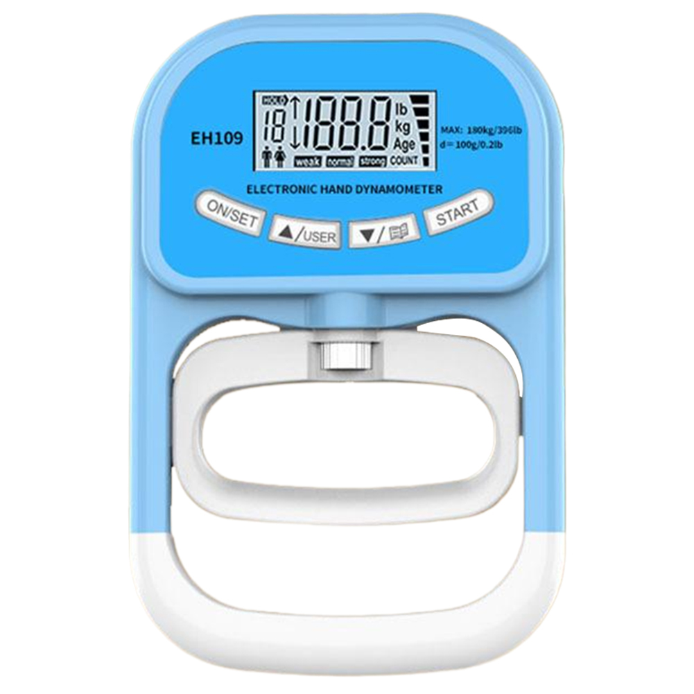 Digital Hand Dynamometer Hand Grip Strength Trainer USB Rechargeable Grip Strengthener Hand Exerciser Meter for Home School Use