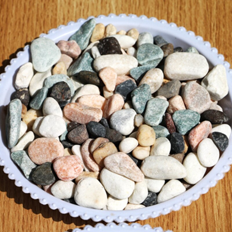 500g decoratieve tuinkiezels, stenen, vetplanten, bloempot, bestrating, aquariumdecoratie, maat s/m/l