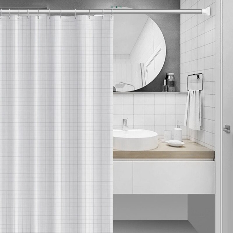 2 Pack Telescopic Adjustable Clothes Dryer Stainless Steel Tension Rod Bathroom Rail Can Be Used for 19.69-27.56inch