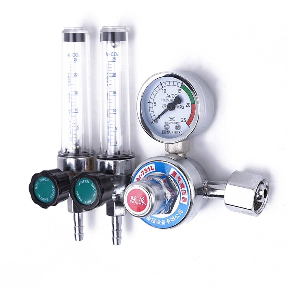 Double Pipe Argon Regulator Gas Pressure Reducing Valve Pressure Reducer Double flow Meter Decompression Table
