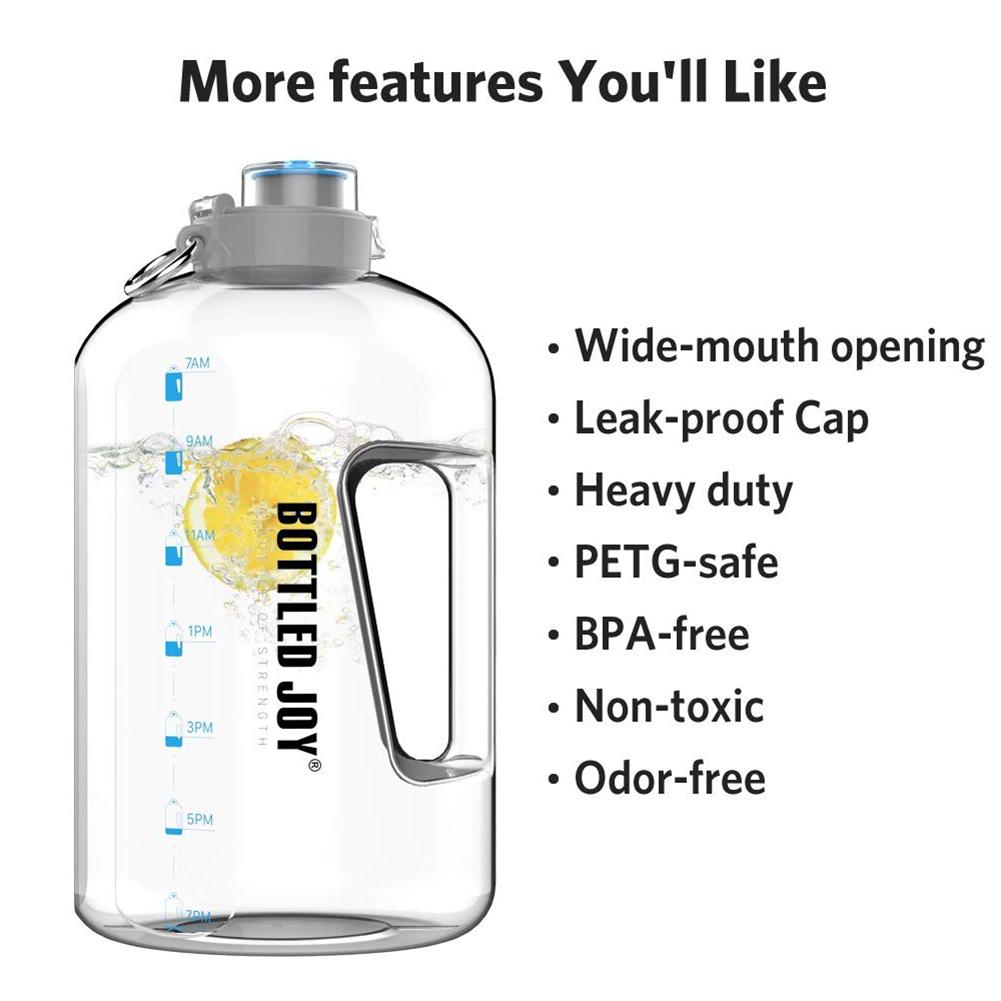 1 gallon vandflaske 3.78l petg stor kapacitet sport vandkande gym fitnesskedel