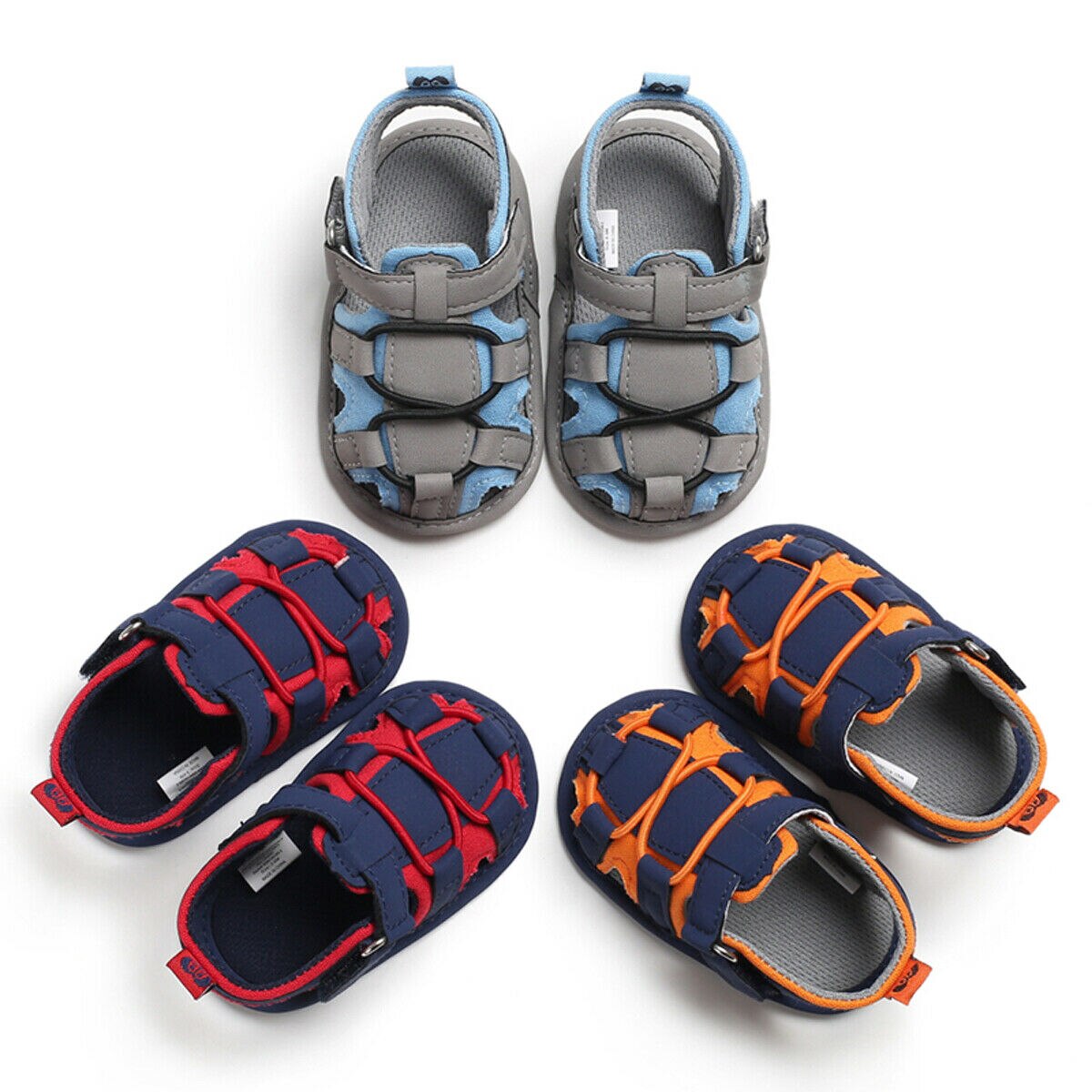0-18 M Infantil Baby Kid Boy Girl Berço Sola Macia Sapatos Da Criança Sandálias de Verão